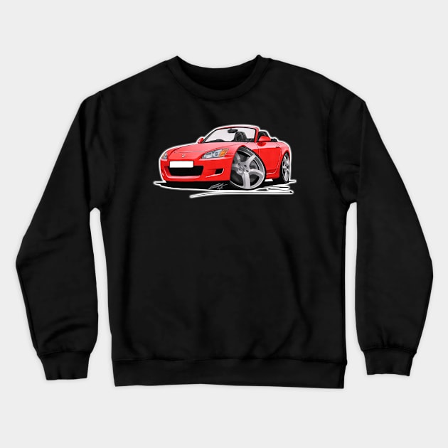 Honda S2000 Red Crewneck Sweatshirt by y30man5